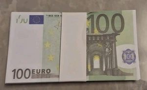 100X 100 Euro Premium Spielgeldschein  Banknoten Geldschein Money  - Bild 1 von 2