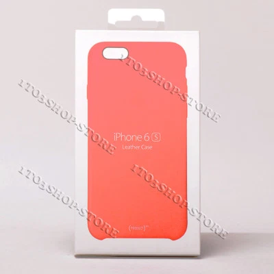 Original Real Apple Leather Snap Cover Case For iPhone 6 iPhone 6s Red MKXX2BZ/A - Image 1 of 3