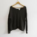 Anthropologie Ruby Moon Army Green Ribbed Dolman Sweater