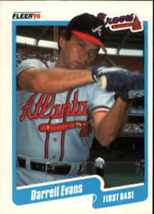 1990 Darrell Evans Fleer Baseball Card #581