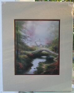 VINTAGE Thomas Kinkade Unframed Print Embossed Matte 2000 End of a Perfect Day