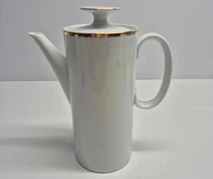 Thomas Germany Medaillon Goldband Kaffeekanne mit Deckel (D31) (c) Porzellan - Bild 1 von 9