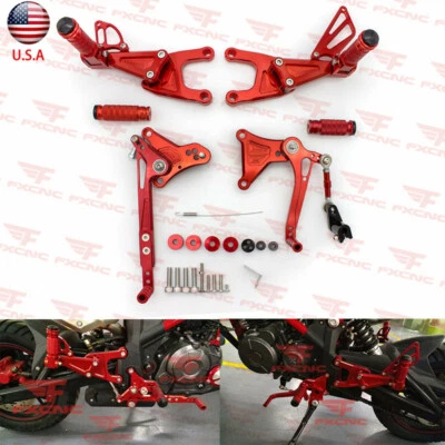 For Benelli TNT125 135 2016-2025 CNC Rearset Footrest Footpeg Brake Lever Pedals - Image 1 of 4