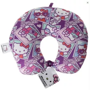 Cuscino collo Sanrio Hello Kitty comodo da viaggio viola nuovo con etichetta - Foto 1 di 2