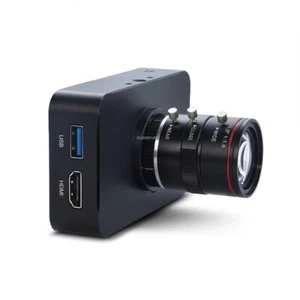 12MP HDMI Camera HD1080P USB Streaming Webcam Recording 4K@30FPS 6-12mm Lens - Picture 1 of 8