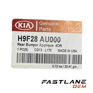 2018-2023 KIA RIO REAR BUMPER PROTECTOR TRIM NEW OEM H9F28 AU000 - Picture 1 of 9