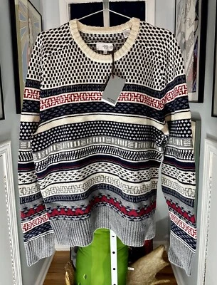 Jack Spade Ski Red/White/Blue Pullover Wool Sweater NWT Mens XL - Image 1 of 4
