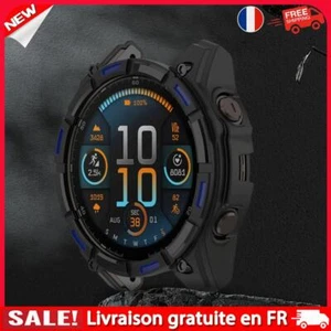 TPU Hollow Case Protective Shell Bumper for Garmin Enduro 3(Black Blue) - Afbeelding 1 van 8