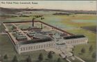 New Federal Prison, Leavenworth, Kansas Aerial View UNP c1910s Postcard B3963.D3