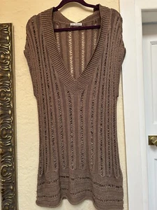 MARKS & SPENCER AUTOGRAPH CAFE V NECK SLEEVELESS JUMPER WITH CAMI SIZE 22 - Picture 1 of 14
