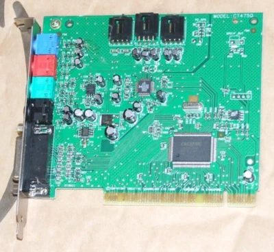 Creative Labs Sound Blaster PCI 128 CT4750 sound card for vintage computer - Image 1 of 3