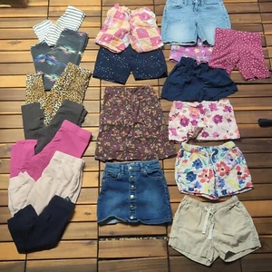 Girls Pants Skirts And Shorts Lot, Sizes 6 - 10 , 18 Pieces H & M Gap Osh Kosh - Picture 1 of 19
