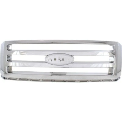 New Front Grille Assembly For 2007-2014 Ford Expedition Chrome Plastic - Изображение 1 из 4