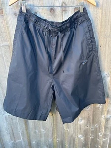 Nike Club gewebte Shorts schwarzes Logo unter dem Knie brandneu mit Etikett Freizeit Urlaub - Bild 1 von 11