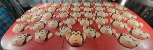 65  Vintage Plastic Halloween children's monkey Masks Set Of 65 neat old masks