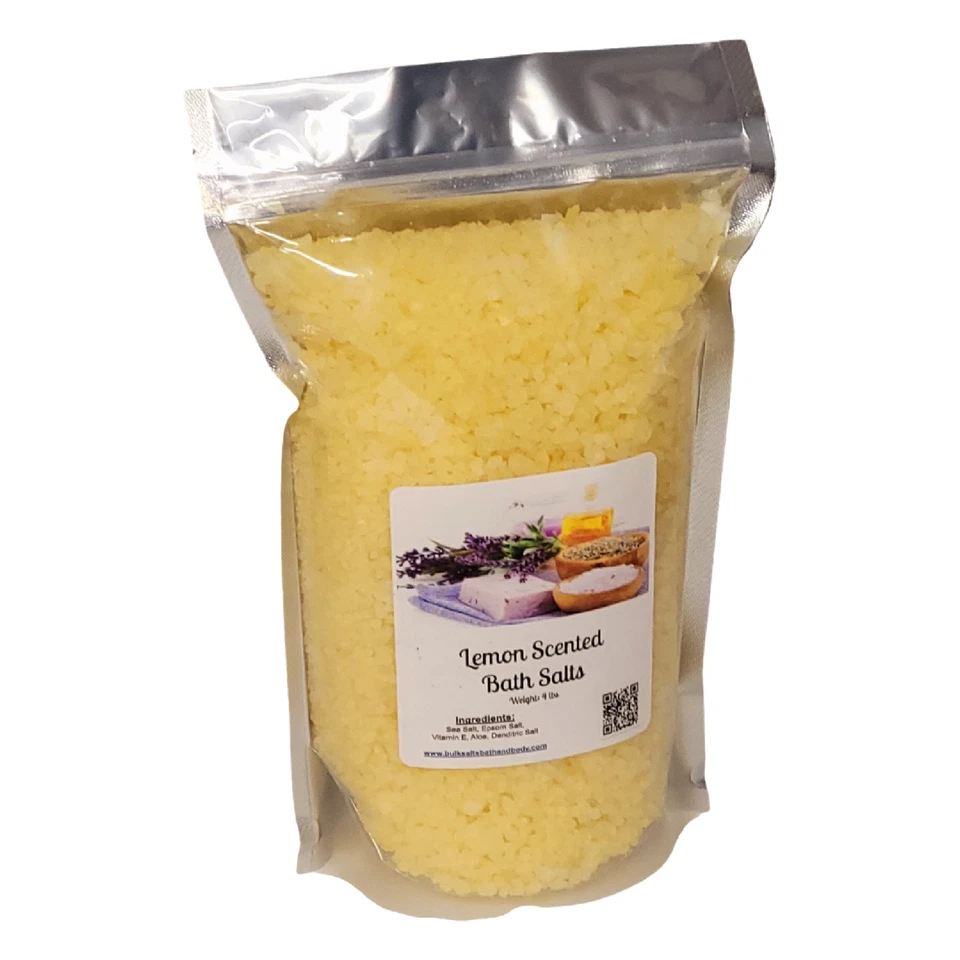 Sales de baño ~ perfumado con limón ~ bolsa de 4 lb  Foto 1 de 1