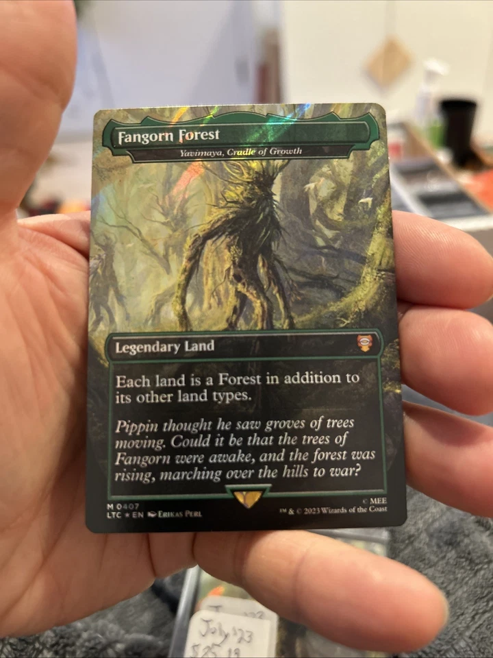 MTG Lord Of The Rings NM Surge Foil Fangorn Forest - Yavimaya Cradle Of Growth - Image 1 of 2