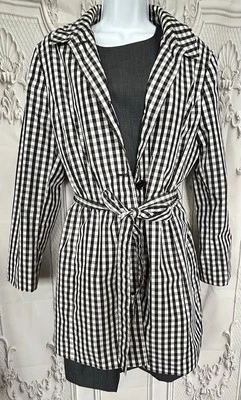 Impermeable Talbots 16P negro blanco guinga Foto 1 de 4