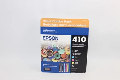 Epson 410 Black/Color BCMY 5 Pack Ink Cartridges T4101-5-SVH - EXP 12/2026+ - Image 1 of 3