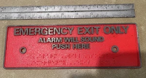 Detex ECL-8220 Notausgangsbeschilderung Metall Druckplatte für ECL-230D - Bild 1 von 3