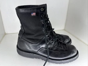 Danner 8" Acadia Black 200G Leather Tactical Boots - Size 9.5 EE Men's - Picture 1 of 8