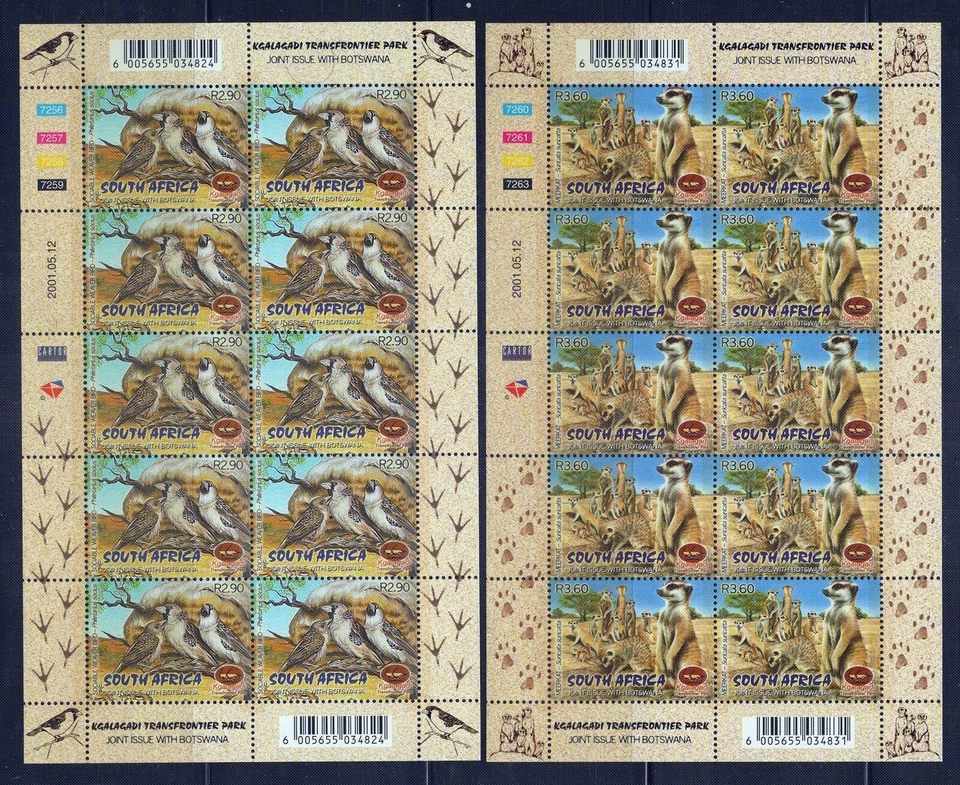 South Africa 1252-1255 MNH Wildlife Wild Cats Birds ZAYIX 101623SM120 - Image 1 of 2