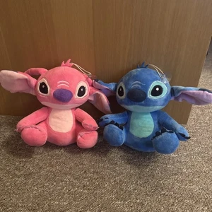 Peluche de peluche LILO And Stitch Angel suave ventana coche usado estado niños - Imagen 1 de 9