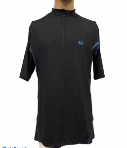 Ultra Sport Advanced Camicia Uomo Funzionale, Nero/Blu Victoria, XL - Foto 1 di 3