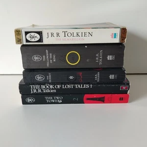 5 JRR Tolkien Book Bundle Lord Of The Rings, Hobbit, Silmarillion, Lost Tales - Picture 1 of 9