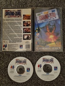 Sega Mega CD Game Ground Zero Texas - PAL - Complete w'Manual - Tested & Working