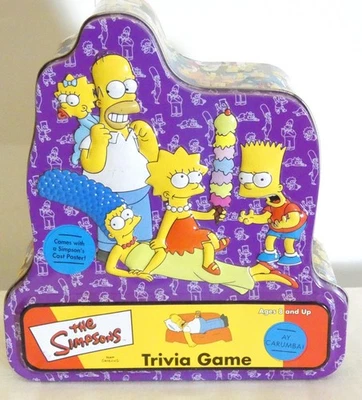 Juego de trivia de Los Simpson - Lata de coleccionista - Cartel de reparto Cardenal Foto 1 de 4