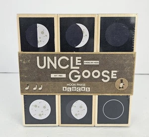 Juguete Educativo Tío Goose 8 Fase Lunar (Juego de 9 Bloques) Hecho en EE. UU. ¡Nuevo! - Imagen 1 de 7