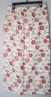 Two Star Dog tsd Linen Skirt Women L Yellow Floral Pull On Elastic Waist Maxi - Image 1 of 4