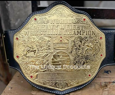 BIG GOLD World Heavyweight Championship Replica Tittle Belt Adult 4MM NEW Cover