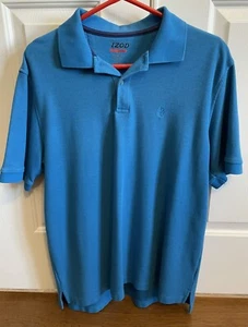 IZOD Men's PerformX BasiX Cool-FX Short Sleeve Polo Shirt Blue Size Large - Picture 1 of 4