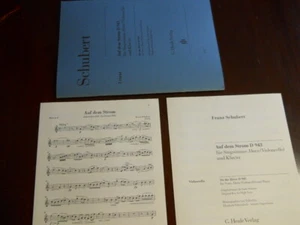 FRANZ SCHUBERT Auf dem Strom D943 Original Key High Voice SHEET MUSIC Piano Horn - Picture 1 of 4