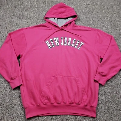 Pulôver unissex masculino com capuz New Jersey XL rosa - Imagem 1 de 4