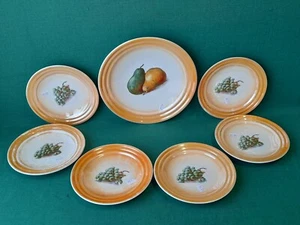SERVIZIO PIATTI FRUTTA DOLCE 6 PERSONE LAVENO - SOCIETÀ CERAMICA ITALIANA. AJ33 - Picture 1 of 10