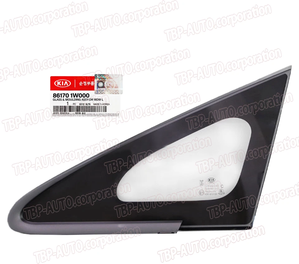 GENUINO ® VIDRIO Y MOLDURAS VENTANA DELANTERA IZQUIERDA para KIA RIO 2012-2017 861701W000 Foto 1 de 1