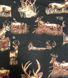 Field Tested Outdoor Life All Over Deer Buck Button Down Shirt Sz 3XL 54/56 N32 - Picture 1 of 5