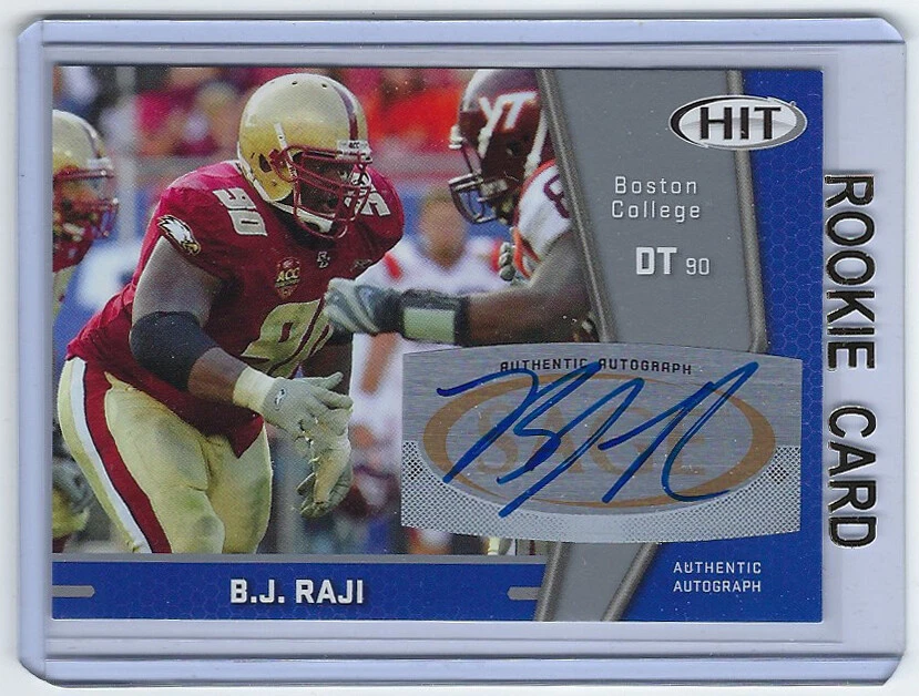 2009 PACKERS BJ Raji signed ROOKIE card SAGE #A69 AUTO RC Boston College - Image 1 of 1