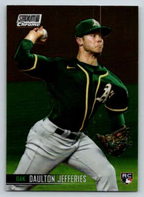 2021 Stadium Club Chrome #113 Daulton Jefferies RC (ref 214050) - Image 1 of 2