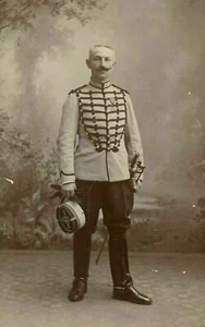 Cabinet Card Photograph BLAIN FRERES Marquis de la Vauzelle Dedicated c. 1895 - Bild 1 von 8
