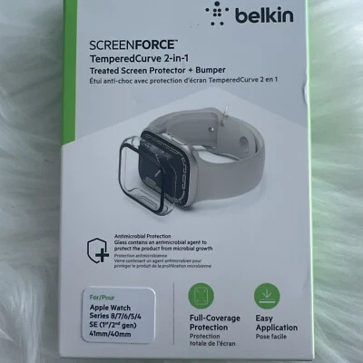 Protector de pantalla y parachoques Belkin Screenforce TemperedCurve 2 en 1 tratado Foto 1 de 2