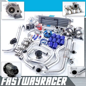 Civic EG EK DA DC2 B16 B18 B16A B16B T3/T4 T04E T3 Turbo Kit Ram Horn Manifold - Foto 1 di 1