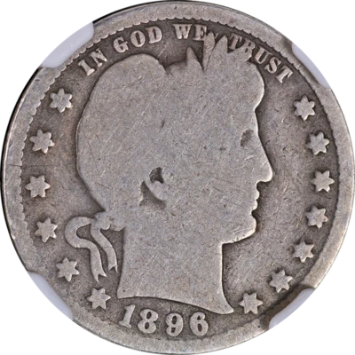 1896-O Barber Quarter NGC G4 Great Eye Appeal Strong Strike - Image 1 of 4
