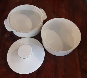 Thomas Germany set casseruola/server 3 pz porcellana platino - Foto 1 di 6