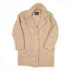 ONLY Womens Teddy Fur Overcoat Jacket Brown S