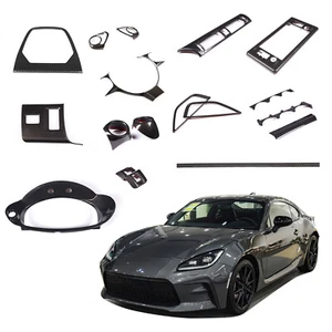 17Pcs/Set ABS Carbon Fiber Interior Trim Cover Frame Fits GR86 / BRZ 2022-2024 - Picture 1 of 17