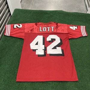 49ers PLAYER OF THE CENTURY JERSEY SIZE Large Ronnie Lott 42 San Francisco - Picture 1 of 16
